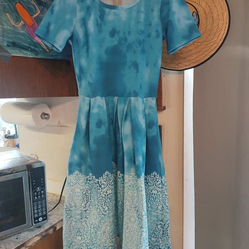 LuLaRoe Tie Dye A-Line Dress Woman's XS